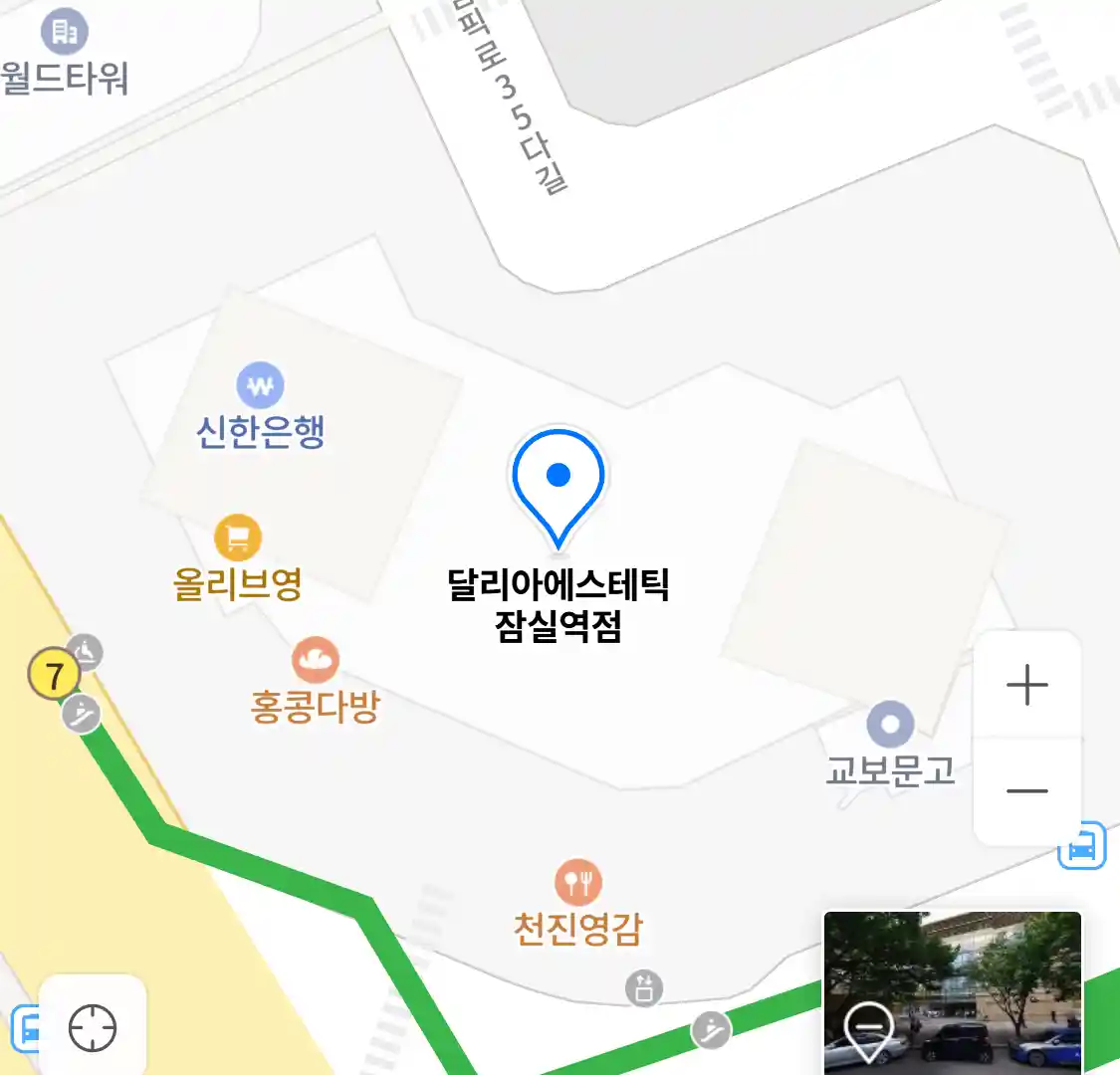 달리아에스테틱 잠실역점 위치