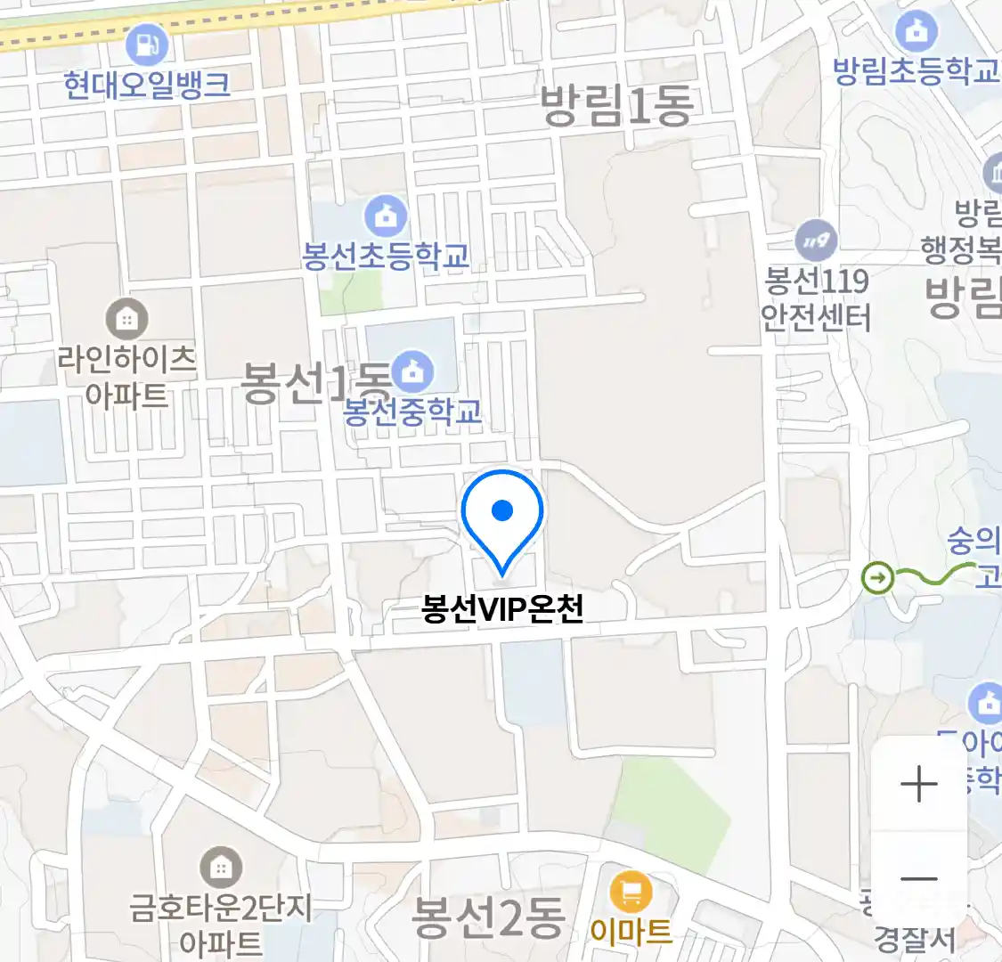 봉선VIP온천 위치