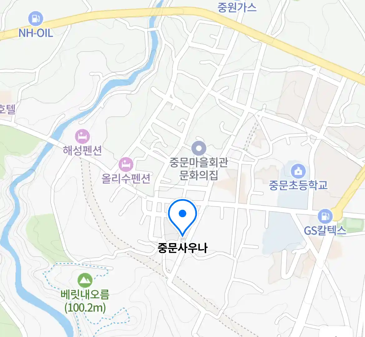 중문사우나 위치