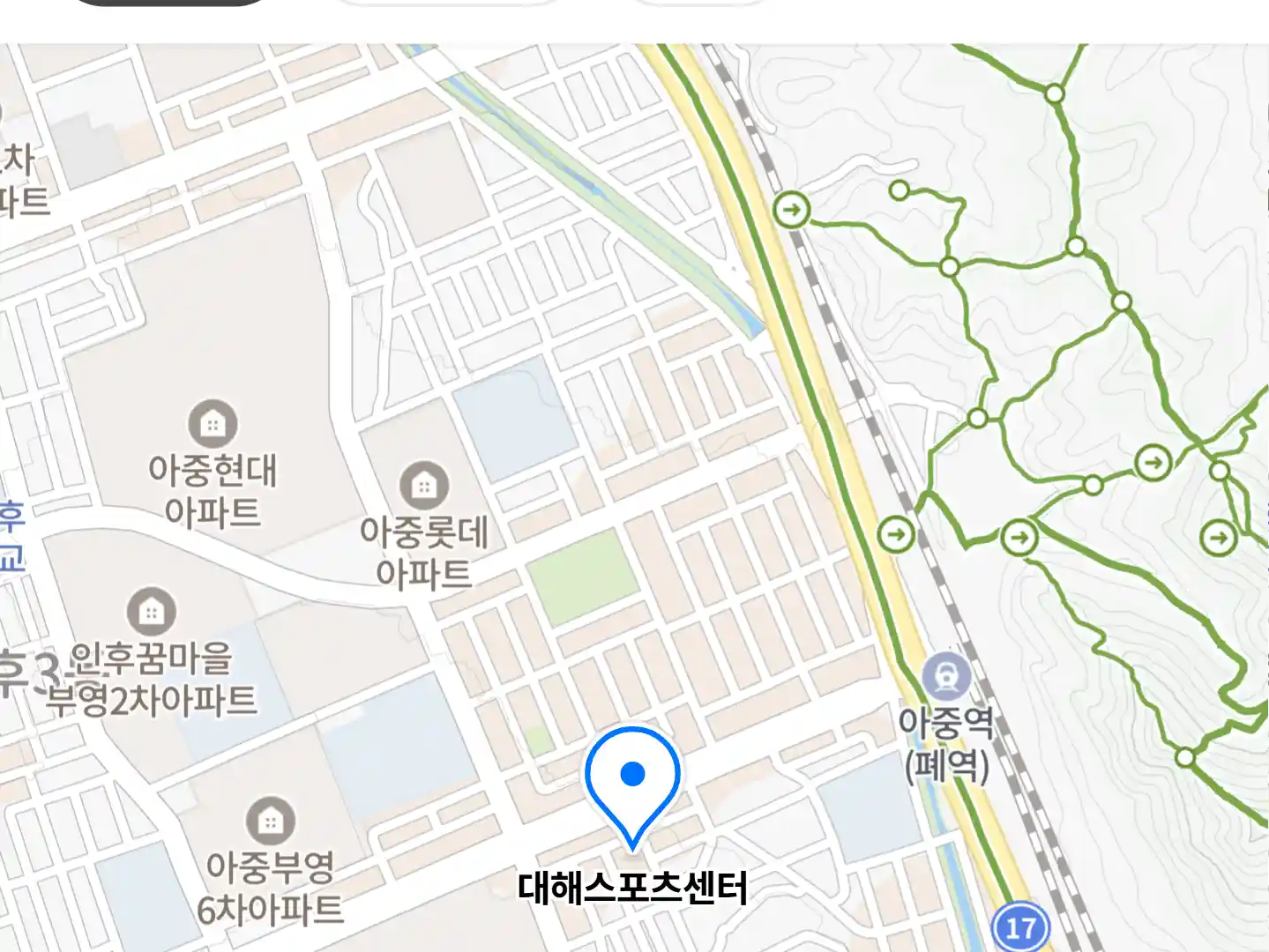 대해스포츠센터 위치