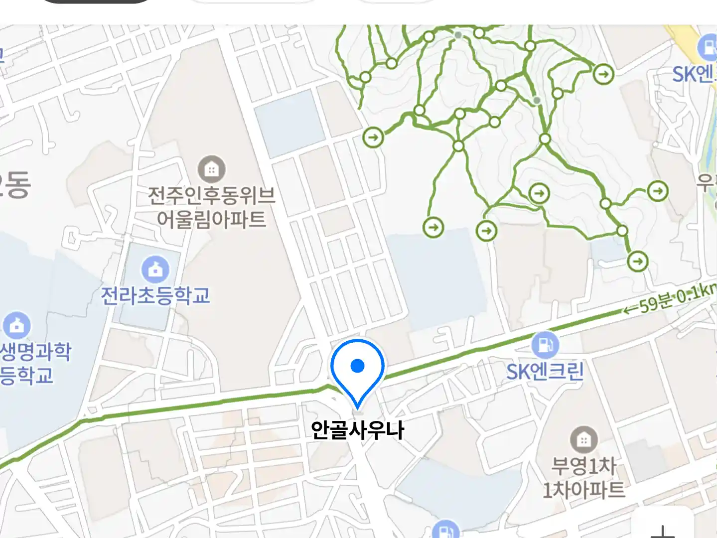 안골사우나 위치