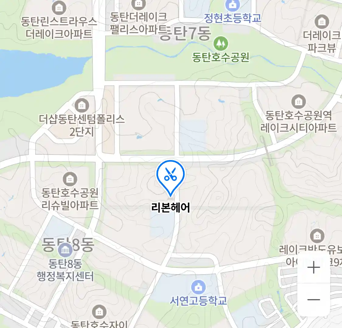 리본헤어 위치
