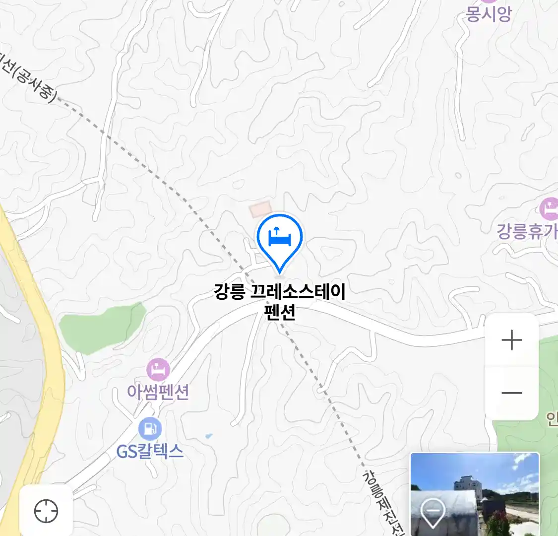 강릉 끄레소스테이 펜션 위치