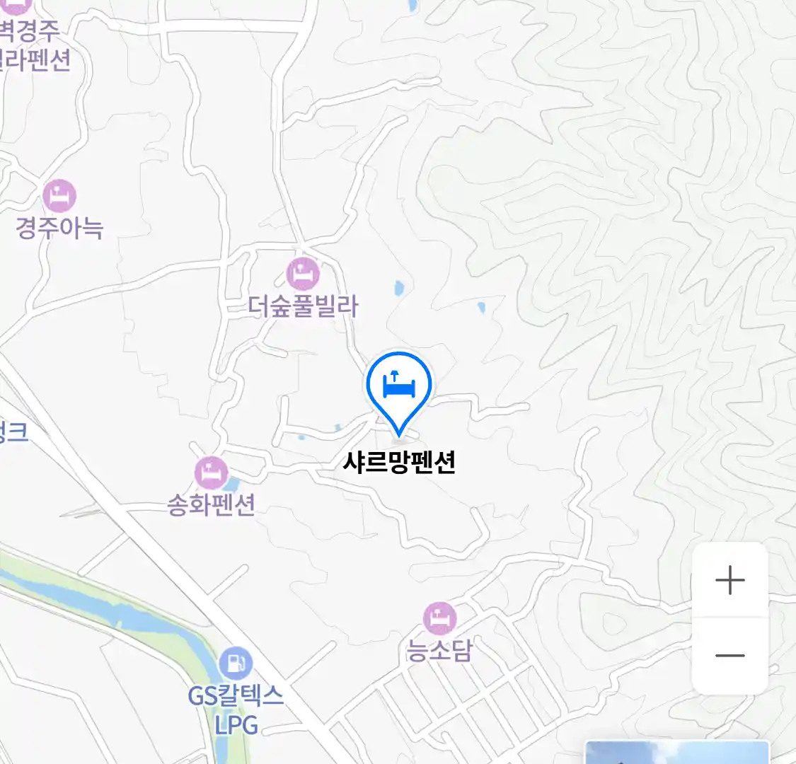 샤르망펜션 위치