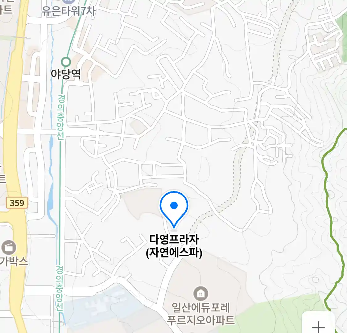 다영프라자 자연에스파 위치
