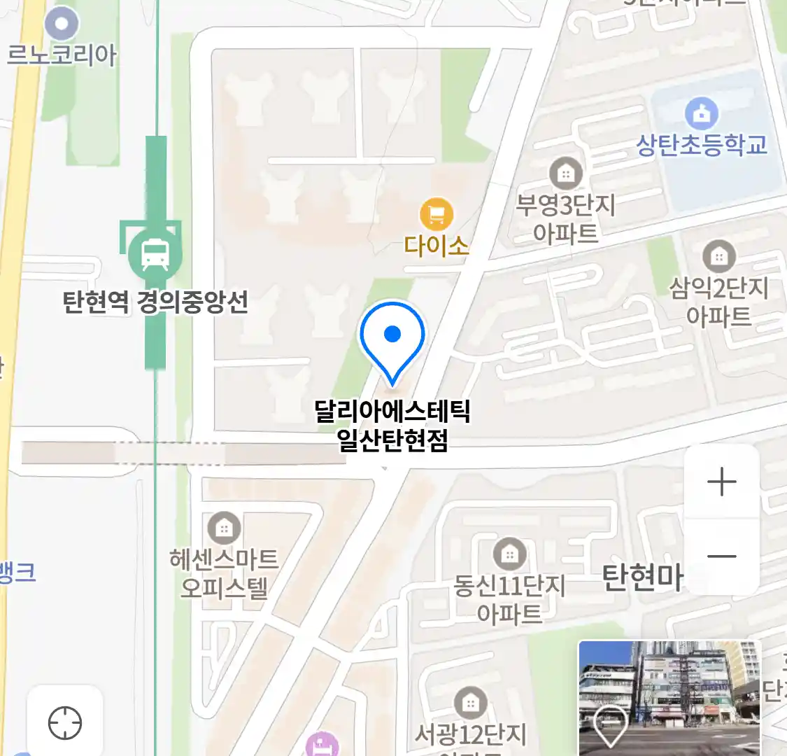 달리아에스테틱 일산탄현점 위치