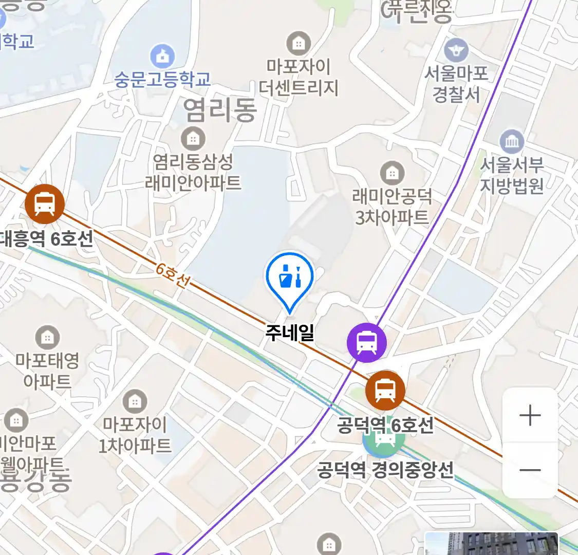 주네일 위치