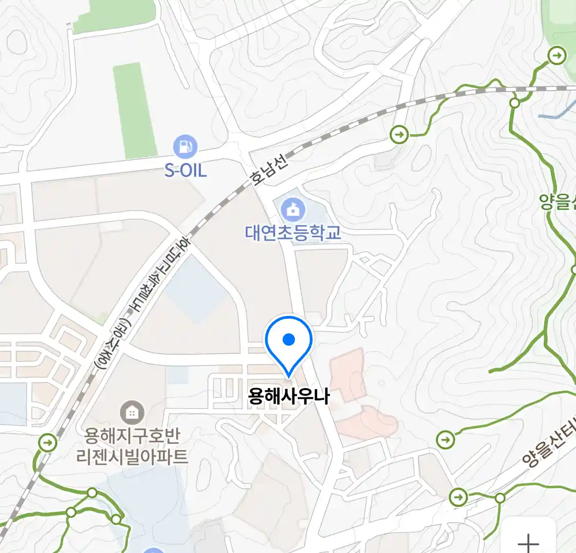 용해사우나 위치