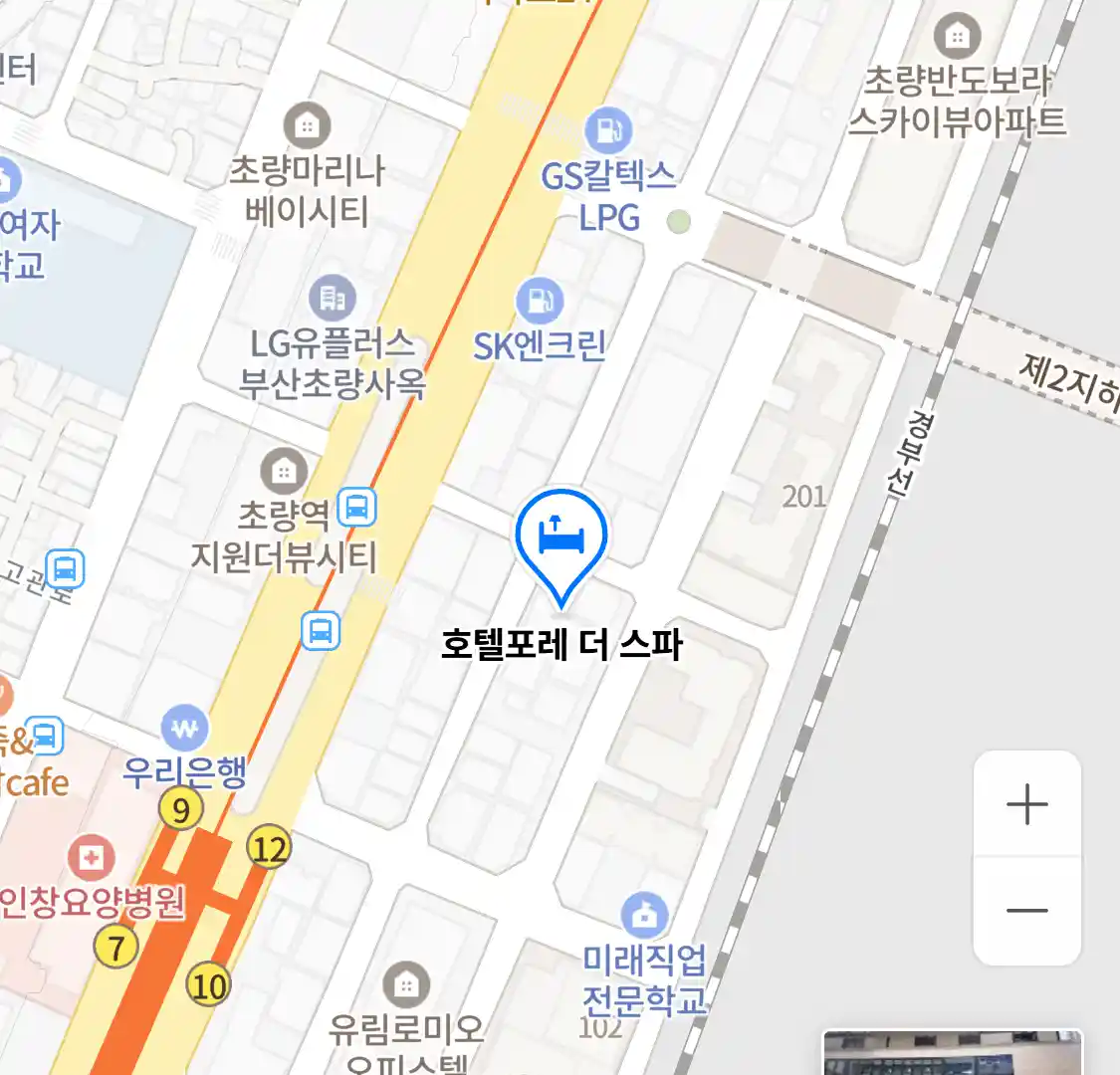 호텔포레 더 스파 위치