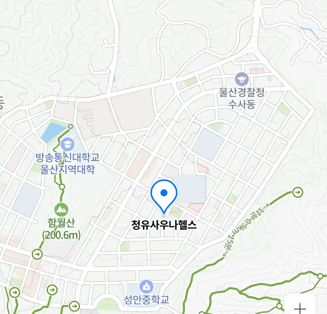 청유사우나헬스 위치