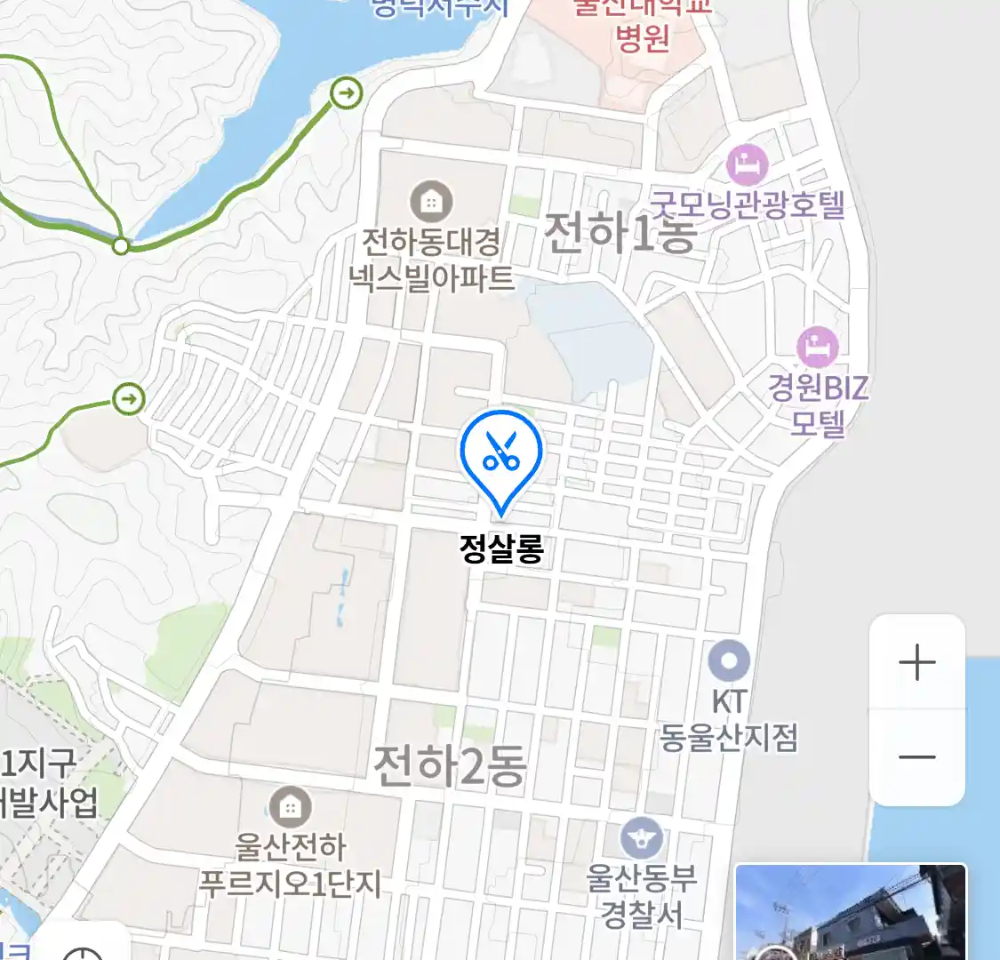 정살롱 위치
