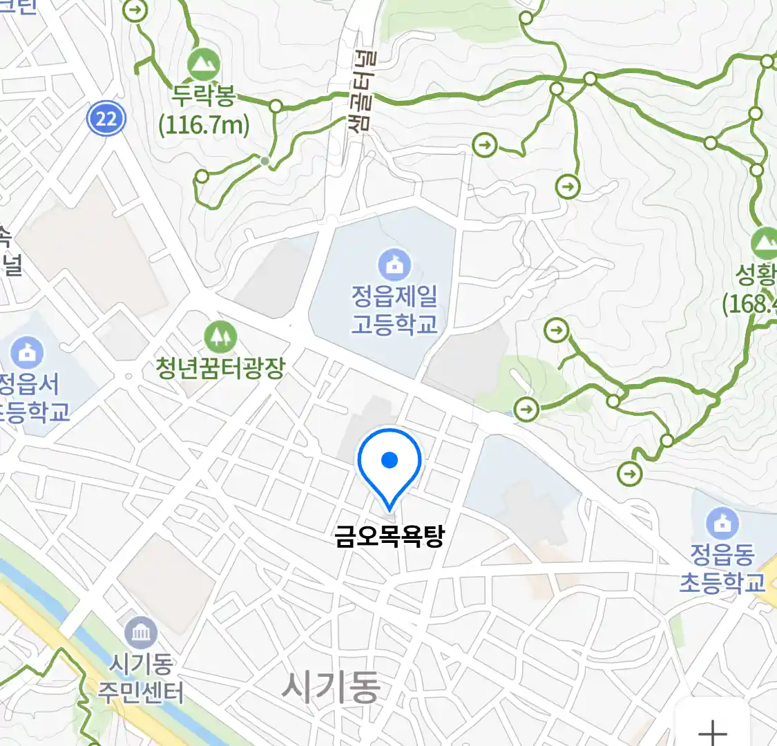 금오목욕탕 위치