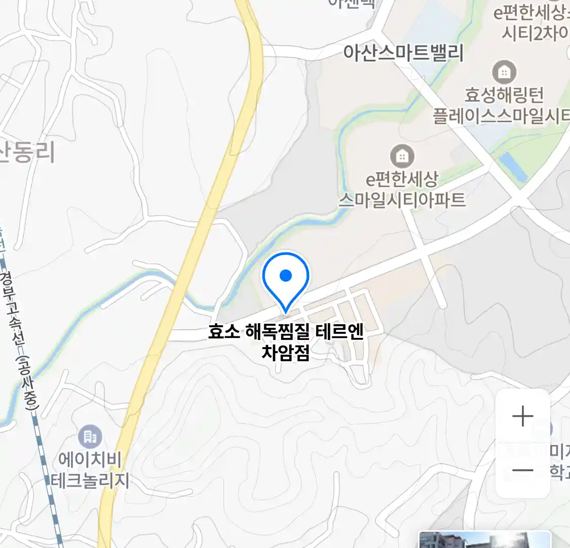 효소 해독찜질 테르엔 차암점 위치