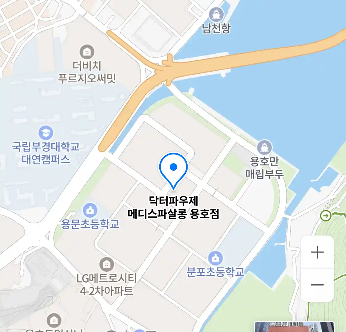 닥터파우제 메디스파살롱 용호점 위치