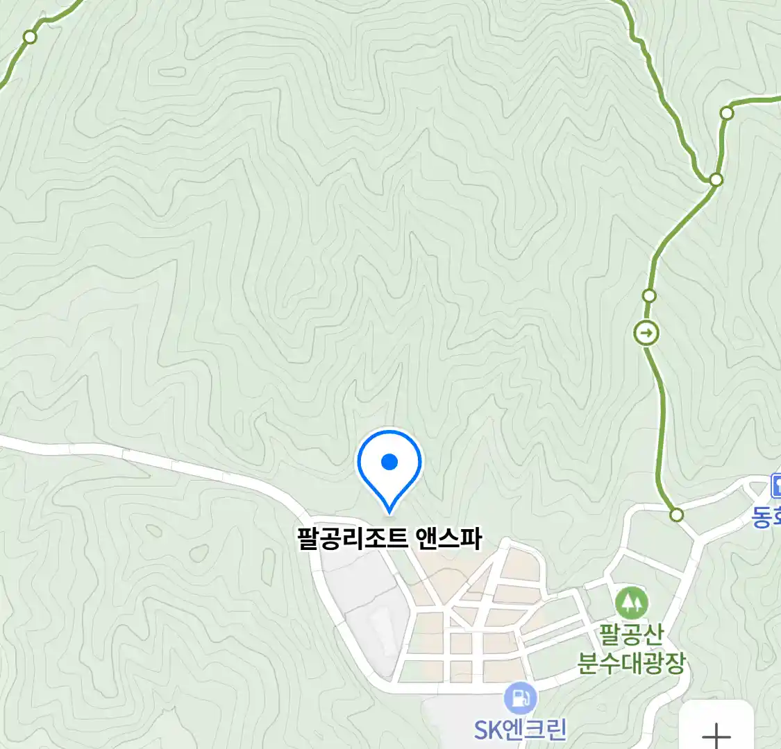 팔공리조트 앤스파 위치