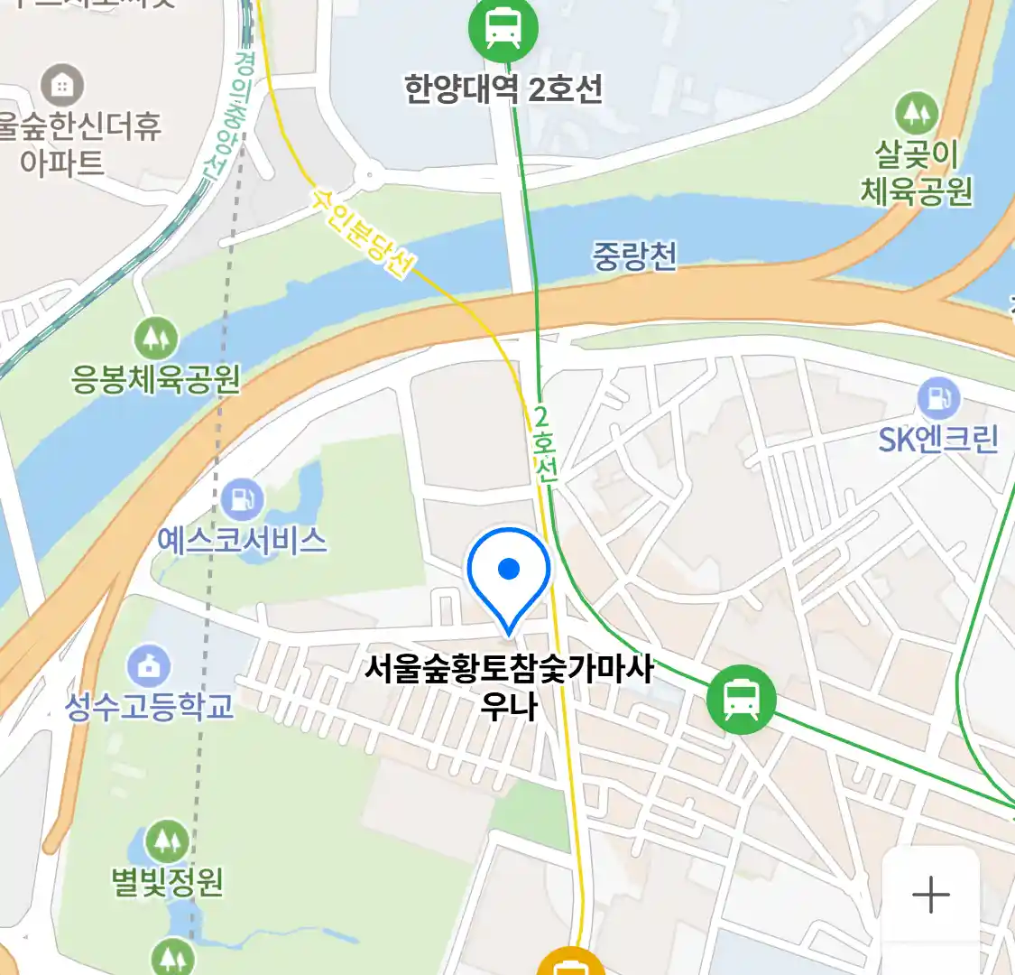 서울숲황토참숯가마사우나 위치