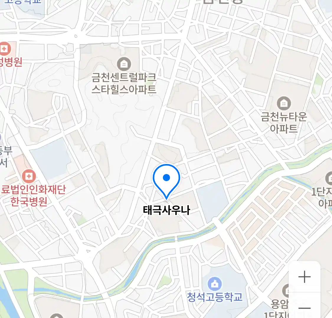 태극사우나 지도