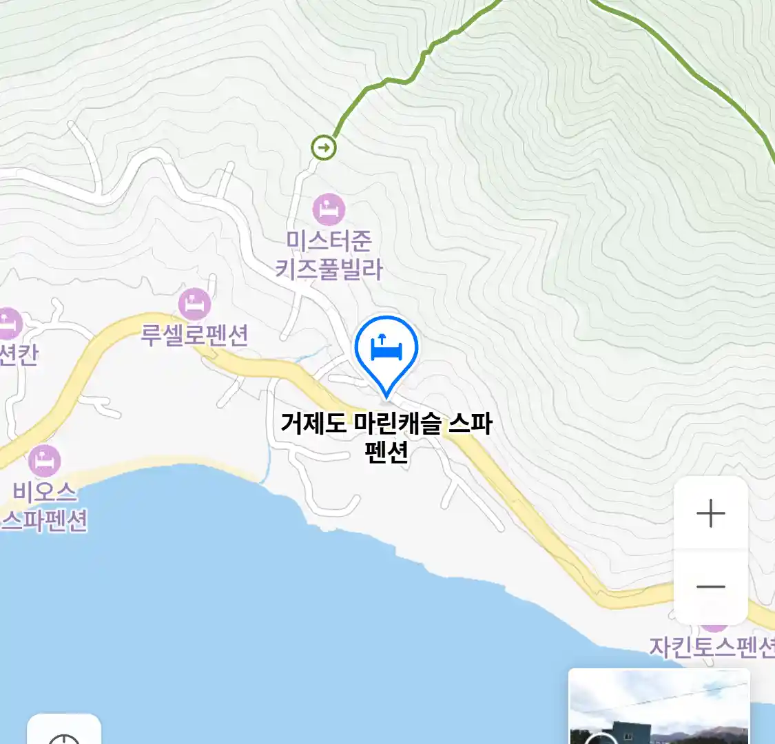 거제도 마린캐슬 스파 펜션 위치
