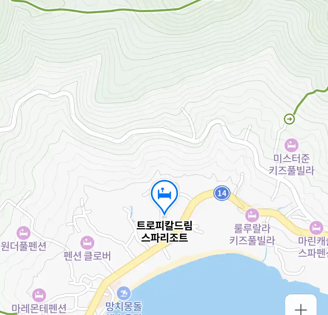 트로피칼드림 스파리조트 위치