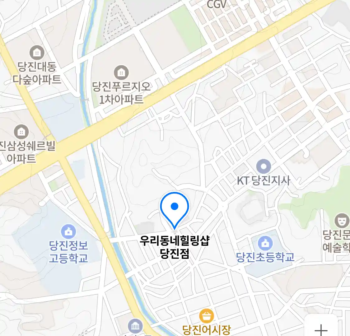 우리동네힐링샵 당진점 위치