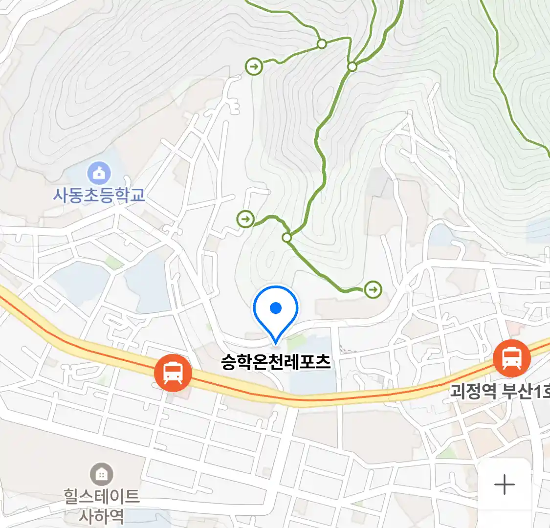 승학온천레포츠 위치