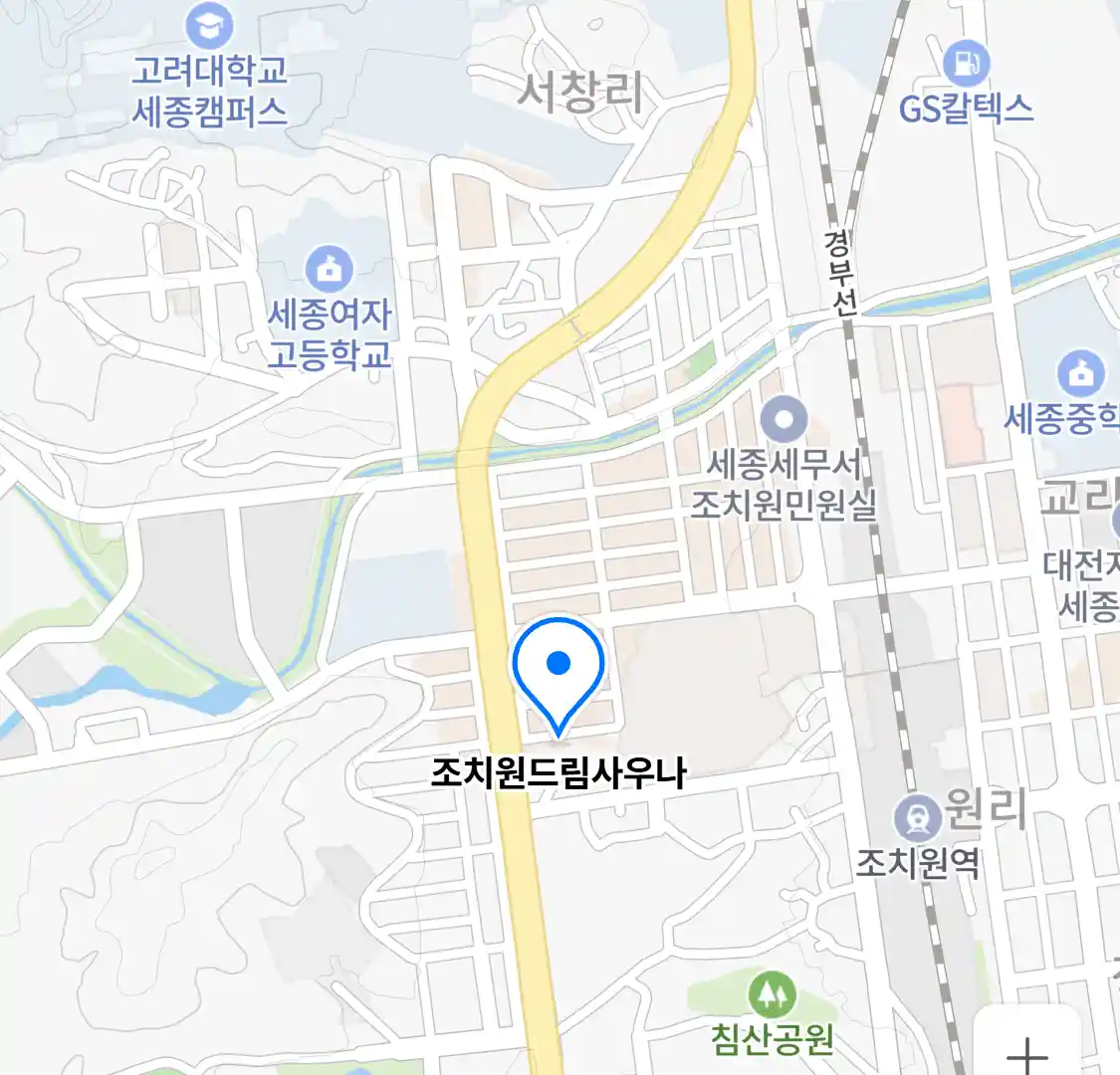 조치원드림사우나 위치