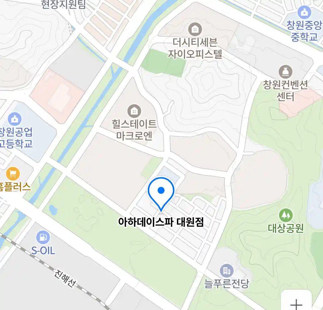 아하데이스파 대원점 위치