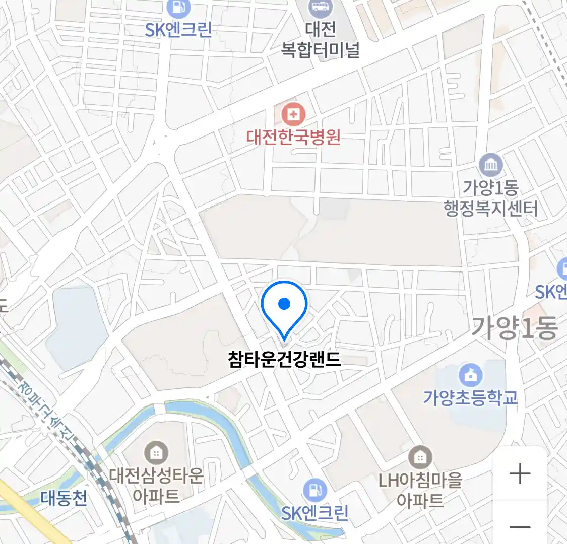 참타운건강랜드 위치