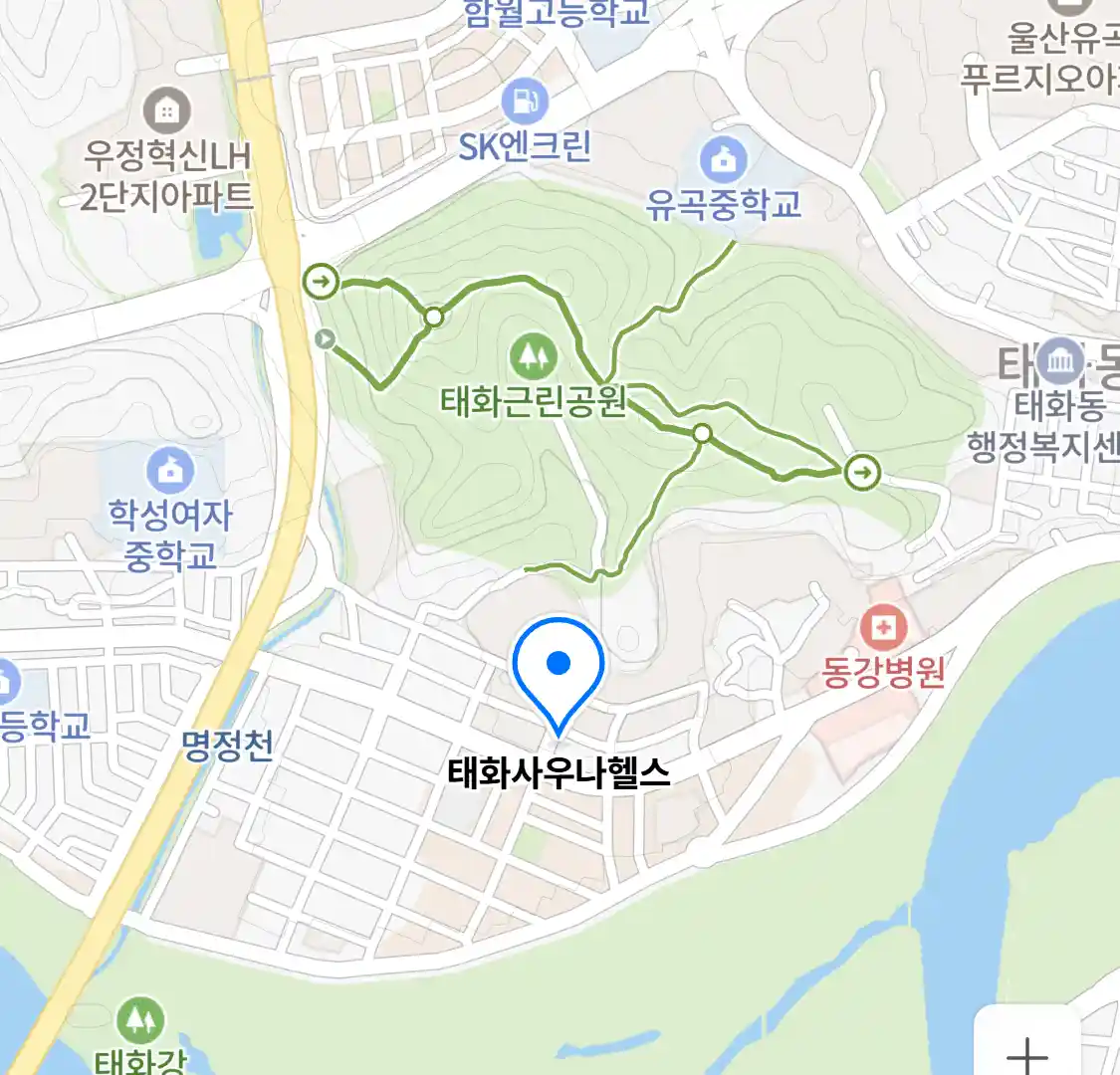 태화사우나헬스 위치