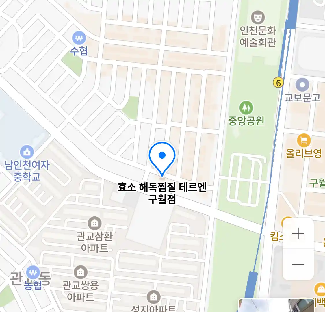 효소 해독찜질 테르엔 구월점 위치