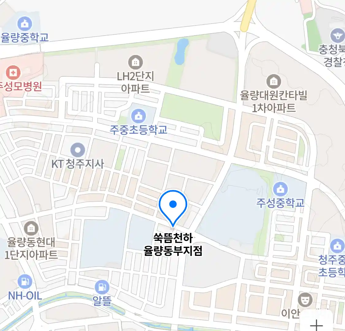 쑥뜸천하 율량동부지점 위치