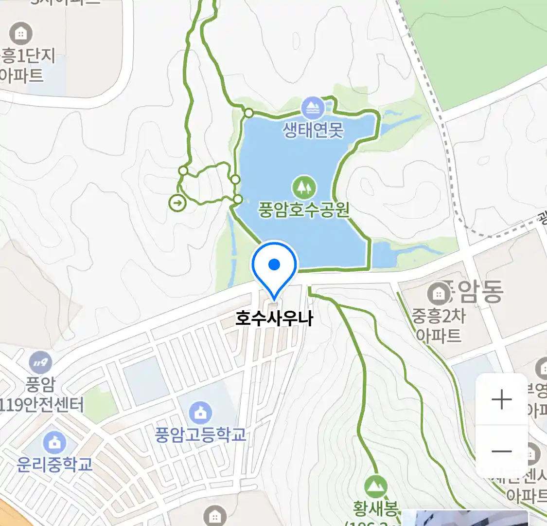 호수사우나 위치