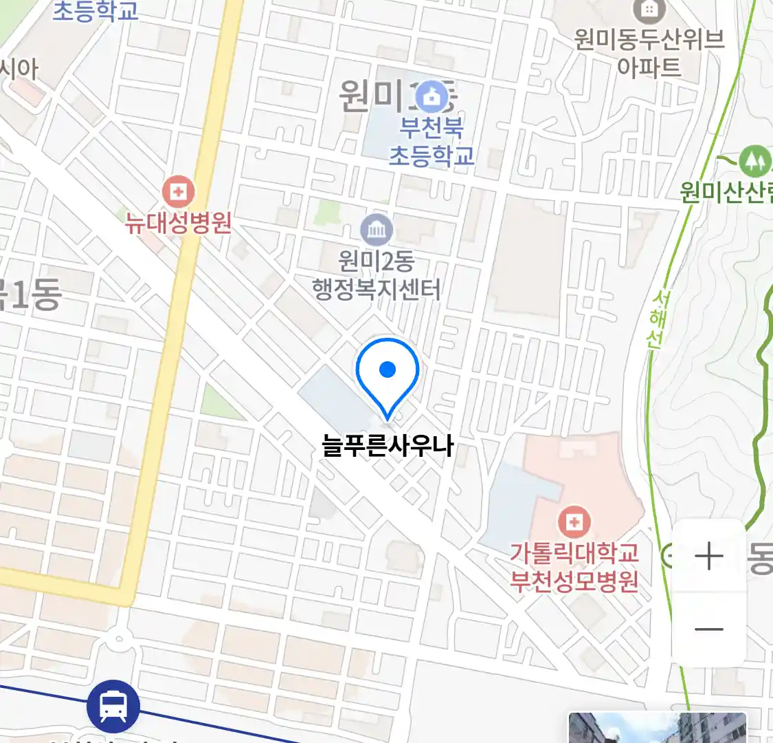 늘푸른사우나 위치