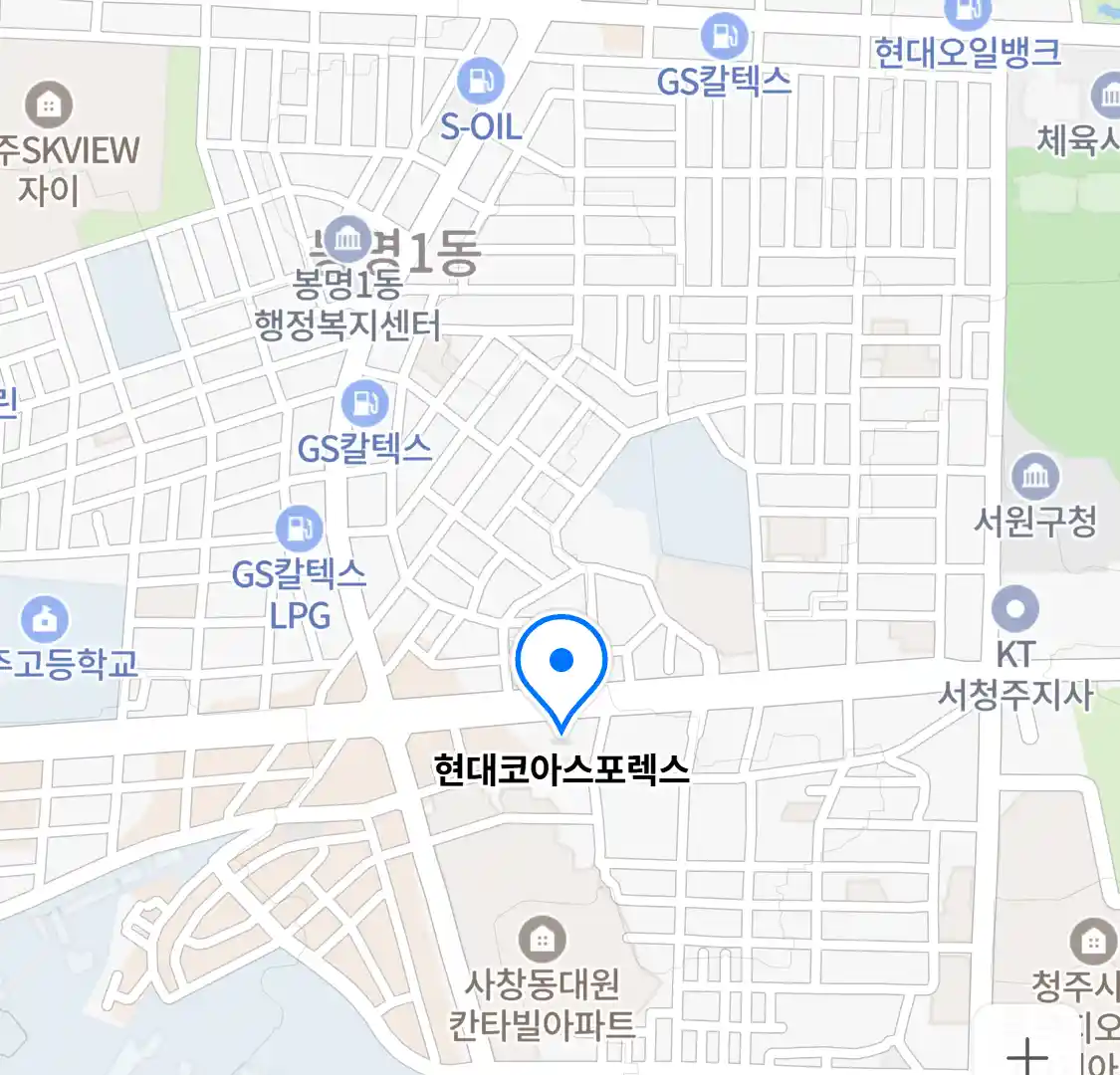 현대코아스포렉스 위치