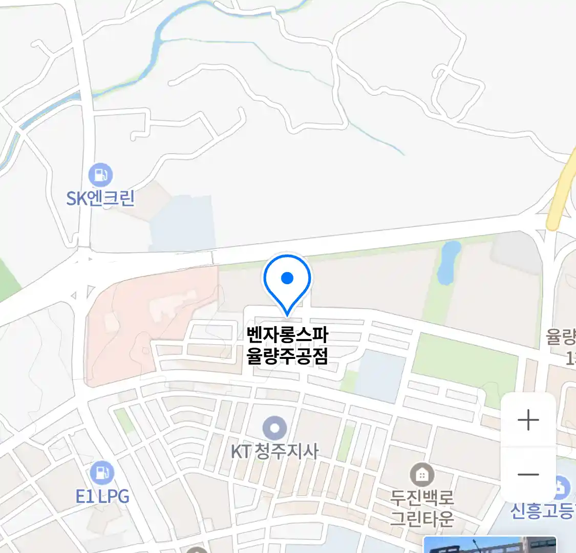 벤자롱스파 율량주공점 위치