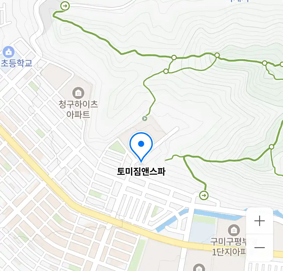 토미짐앤스파 위치