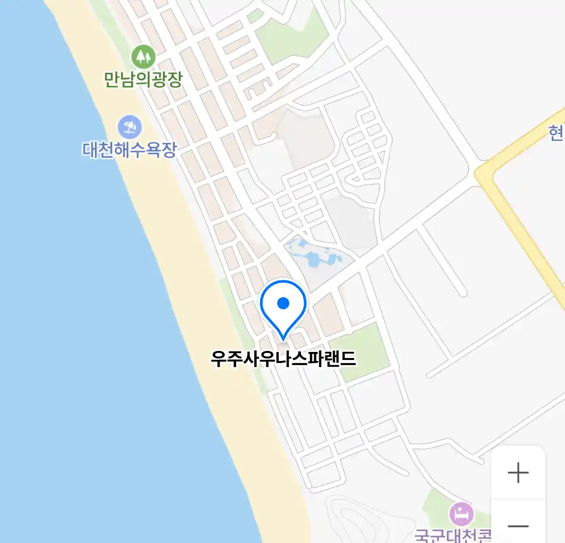 우주사우나스파랜드 위치