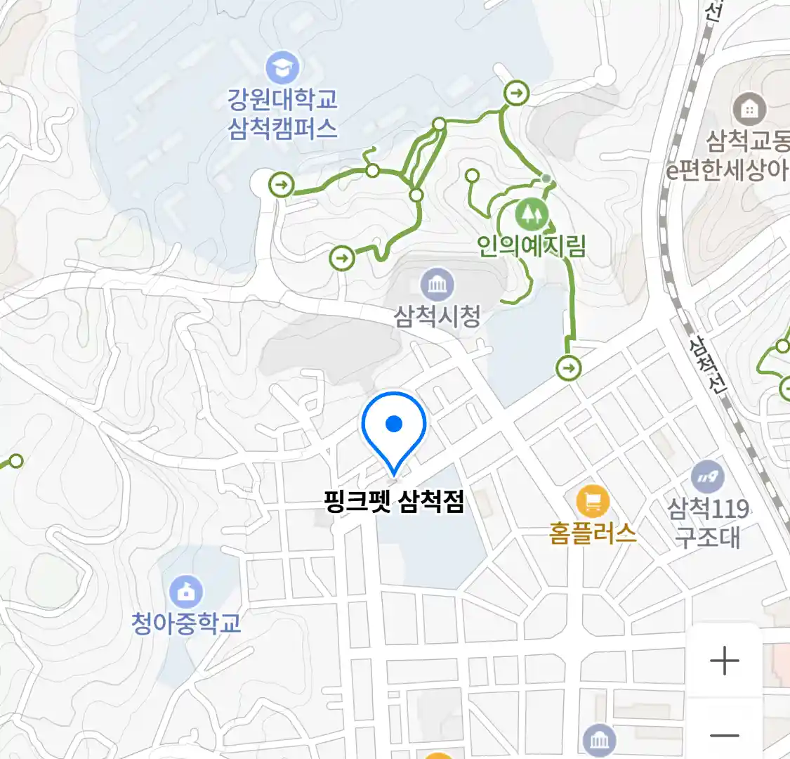 핑크펫 삼척점 위치